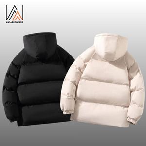 Chaqueta de Invierno Acolchada para Hombre con Capucha y Logotipo Personalizado, Bordado, Estilo Burbuja, Gruesa, Cálida, OEM, ODM, Marca Privada - Product Image 3