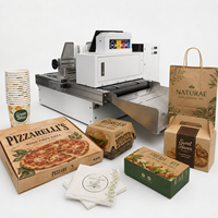 Imprimante jet d'encre CMYK haute vitesse à passage unique, format 40 cm, portable, pour boîtes à pizza, gobelets à café, sacs en papier, machine d'impression numérique