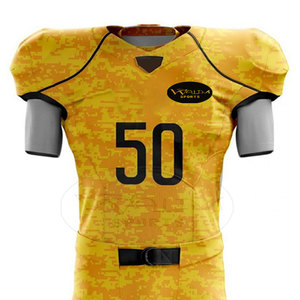 Camiseta de fútbol americano con estilo único Uniforme de manga corta transpirable Tallas grandes Característica Diseño de impresión por sublimación - Product Image 3