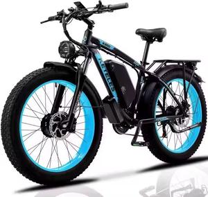 MEILLEURES VENTES Vélo Électrique 2x1000W (2000W) à Double Moteur, Pneus Larges 26"x4, VTT Électrique Fatbike de Plage, Bici Elettrica, Vélo - Product Image 1