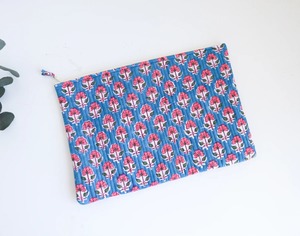 Indian Handmade Block Print <b>Laptop</b> <b>Sleeves</b> Durable Lightweight Simple Vintage Fashionable for Pink Blue 15 Inch Daily Use <b>Laptop</b> - Product Image 1
