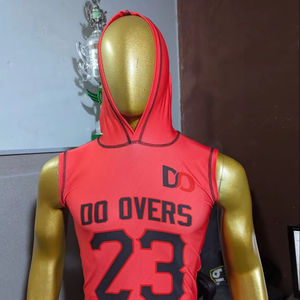 Custom Men's 7-on-7 Training Compression <b>Hoodie</b> American Football Jerseys with <b>Short</b> <b>Sleeve</b> Perfect Fit for Team Wear - Product Image 1