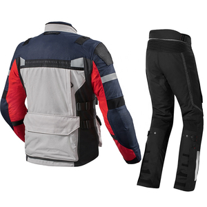 Ensemble veste et pantalon de course à vélo respirant de haute qualité personnalisé, imperméable et coupe-vent, textile pour la conduite à moto en plein air - Product Image 2