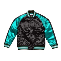 Chaqueta Varsity de Béisbol de Satén para Hombre de Alta Calidad, Personalizada, Tallas Grandes, Resistente al Viento, Transpirable, de Poliéster, para Invierno