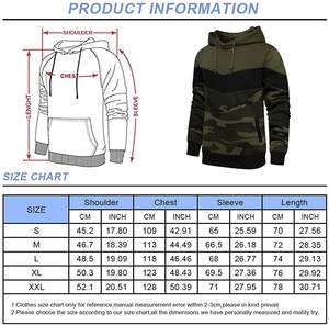 เสื้อกันหนาวมีฮู้ดสำหรับผู้ชาย, เสื้อฮู้ดทรงใหญ่และสูงมีกระเป๋า - Product Image 6