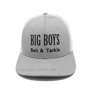 Logo brodé sur les chapeaux de camionneur avant et arrière Casquette de sport en tissu 100% coton de haute qualité - Product Image 2
