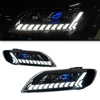 Conjunto de Faros Delanteros LED Modificados XUNBAI para Audi Q7 4L 2006-2015, Lente Bi-Proyector, DRL, Señal de Giro Secuencial, 12V, Autopartes