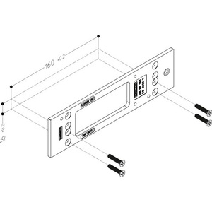 Plaque de montage pour cheminée Geze TS 3000 Silver - Product Image 3