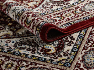 Alfombra turca de lujo hecha a máquina, color rojo Shiraz, premium para sala de estar, del fabricante de Gaziantep. - Product Image 2