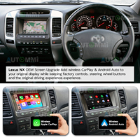 Módulo Decodificador Inalámbrico Apple CarPlay y Android Auto para Toyota Land Cruiser Prado LC90 LC95 LC120 1999-2008, Actualización de Pantalla OEM