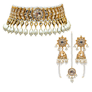 ODM Manufacture Best Selling Pakistan Gold-plated Vintage Jewelry Set Necklace Women's Jewelry Set - Product Image 1