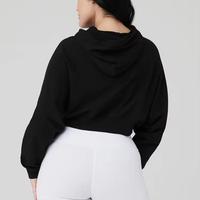 Vente en gros de pull pour femme avec logo personnalisé Sweat-shirt à capuche en polaire à manches longues pour streetwear Sweat-shirt à capuche pour femmes