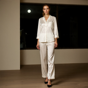 Conjunto de pijama de noche, ropa de dormir informal de manga larga, ropa de dormir con estampado cómodo, vestido de noche para mujer - Product Image 5