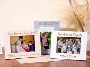 Cadre photo en bois massif robuste avec verre transparent, adapté aux grandes affiches et aux photos de famille - Product Image 3