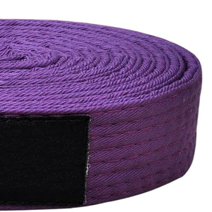 Premium Bjj Gi Cinturones Suave Fuerte 100% Algodón Cómodo Ajuste para Entrenamiento y Clasificación Bjj Gi Cinturones OEM Cinturones a Precio Razonable - Product Image 3