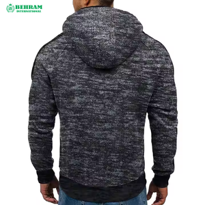 Sweat à capuche zippé classique rouge uni personnalisé unisexe, le meilleur streetwear, fermeture éclair intégrale, 100% coton molletonné French Terry, haute qualité - Product Image 4