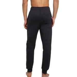 Pantalons de jogging décontractés pour hommes, taille élastique, jambes retroussées, respirants, 100% coton, coupe régulière, port quotidien - Product Image 5