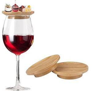 Cubiertas de vidrio para beber y platos de aperitivos para bebidas al aire libre, cubiertas de vidrio para copas de vino, café, té - Product Image 1