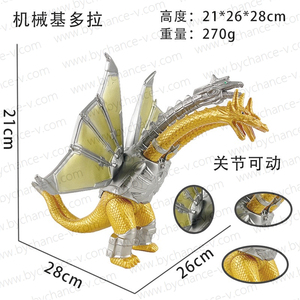 Modèle de figurine Kaiju fantastique, grande lézarde détructrice de ville, en PVC haute fidélité, cadeau d'anniversaire cool pour les amateurs de films de monstres, décoration intérieure - Product Image 4