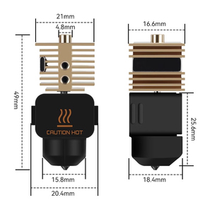 Экструдер Bambulab A1/A1Mini /H2D, <span class=keywords><strong>2</strong></span>,0 усиленная закаленная сталь, комплект для горячей печати, высокотемпературная Съемная высокоскоростная печать - Product Image 1