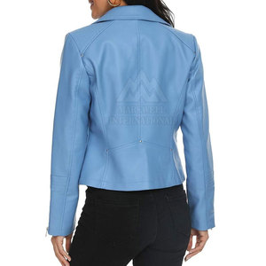 Vestes en cuir à fermeture éclair pour femmes Vestes en cuir de haute qualité Meilleur prix Vestes en cuir à vendre - Product Image 5