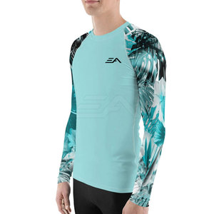 Camiseta de Protección Solar de Manga Larga de Alta Calidad, Transpirable y Ecológica, de Spandex/Poliéster, con Diseño Personalizado para Hombre, al por Mayor - Product Image 5