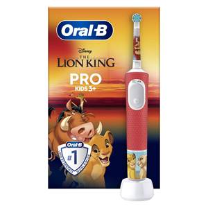 Cepillo de Dientes Eléctrico para Niños VITALITY PRO, Diseño Rey León Rojo y Blanco - Product Image 3