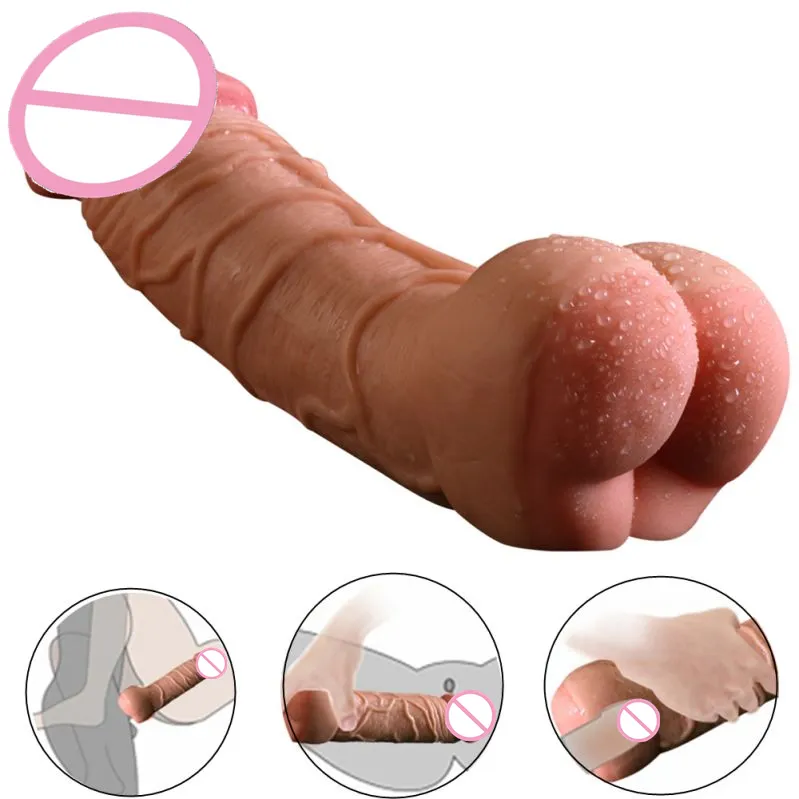 Penis Enlarger Sleeve with Pussy Real Vagina for Men Masturbator gay toys chinese sex gay best male video