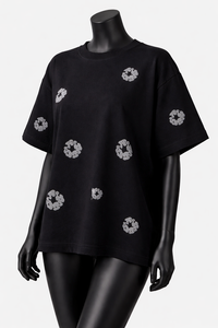 Camiseta Extra Grande con Estampado Floral Minimalista, de Secado Rápido y Transpirable, con Diseño de Logotipo Personalizado, Nueva Camiseta de Mujer de Alta Calidad - Product Image 3