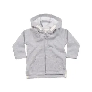 Sustainable Baby Hoodie with Zipped Feature for Promotional <b>Hoodies</b> & Sweatshirts - Product Image 3
