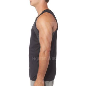 Camiseta sin Mangas para Hombre, Color Sólido, Corte Regular, Transpirable, de Secado Rápido, Tejida, 100% Algodón Ecológico, Oferta - Product Image 5
