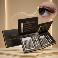 Pestañas Postizas 3D Autoadhesivas, Cruelty-Free, Hechas a Mano, Segmentadas, con Banda de PBT Negra Natural, Pestañas Grandes