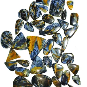 Cabujón de Pietersite de grado superior, piedra preciosa Pietersite suelta a granel, lote de gemas, mezcla de formas y tamaños para la fabricación de joyas a precios de fábrica