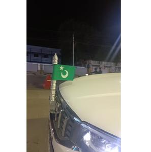 wholesale supplier brass car Flag manufacturer Crossed Design Flag manufacturer for Car Dashboard Office <b>Table</b> Study <b>Table</b> - Product Image 4