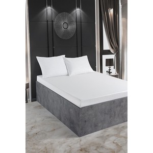Varol Zeus Series King Size Cotton Satin Double Bed <b>Sheet</b> Set 4pc 3pc Comforters Solid <b>Pattern</b> Soft Comfortable <b>Fitted</b> <b>Sheets</b> - Product Image 1