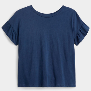 Camisetas de Color Sólido para Mujer, Estilo Urbano, 100% Algodón, Tejido Transpirable y Ligero, Corte Holgado para Uso Diario y Actividades al Aire Libre - Product Image 4