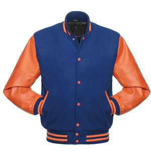 Meilleure vente de veste universitaire en laine brodée de haute qualité pour hommes vêtements de mode veste universitaire Letterman à manches longues - Product Image 1