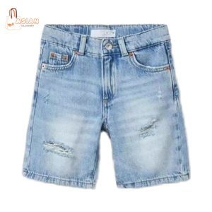Jeans de Mezclilla para Niños, Corte Slim, Estilo Casual Elegante, Ecológicos, Transpirables, Elásticos, Color Azul, Diseño Personalizable, Precio - Product Image 1