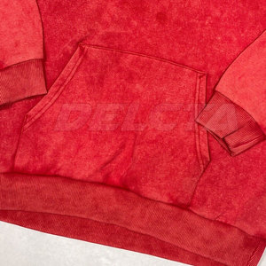 New Arrival Hot Sale Acid Wash Hoodies Wholesale Custom Design Cotton Blended Acid Wash Hoodies For Men - Product Image 3