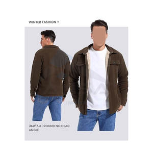 Chaqueta de Invierno para Hombre, Forrada de Sherpa, con Botones, Gruesa, con Múltiples Bolsillos, de Polar - Product Image 3