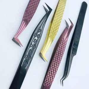 Pinzas Profesionales para Extensión de Pestañas en Forma de Corazón, Acero Inoxidable, Precisión, Durabilidad, 10 mm de Longitud, Volumen de Pestañas, Pinzas 45/90 - Product Image 4