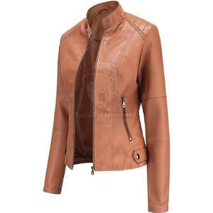 Vestes en cuir pour femmes chaudes d'hiver à vendre / 100% cuir véritable d'origine, vestes pour femmes pour la saison hivernale - Product Image 4