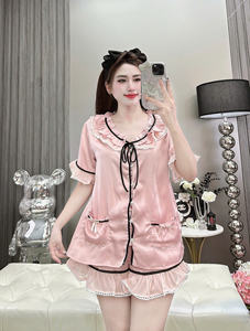 [COUTURE D'USINE] PW63 2025 Vêtements de nuit Pyjamas pour femmes Tissu 100% coton pour aider le porteur à se sentir à l'aise dans toutes les activités - Product Image 5