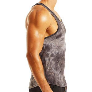 OEM Custom logo <b>Men's</b> Plain Dyed <b>Tank</b> <b>Tops</b> Gym Fitness Workout Singlet Bodybuilding Stringer Sleeveless TEE Shirt - Product Image 4