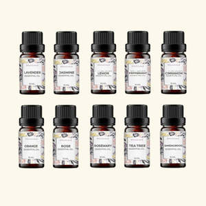 Aceites Esenciales Puros y Naturales de Grado Terapéutico, Top 10 para Hidratar, Reafirmar y Nutrir, Prensados en Expulsión - Product Image 1