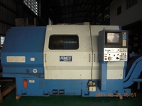 Máquina de torno con controlador FANUC CNC de cama inclinada usada