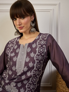 High on Demand <b>Women</b> Cotton Silk Straight Cut <b>Kurti</b> Daily Wear & Office Wear Ethnic Top Available <b>for</b> Sale - Product Image 4