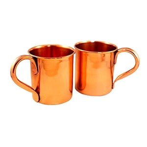 Tasse à bière en cuivre décoration de Table à manger tasse en cuivre pur en métal de table luxueuse pour Cockatils et verres à café - Product Image 1