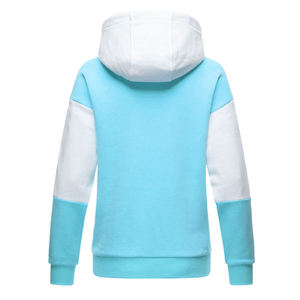 Sudadera informal de algodón con capucha para mujer Sudadera de manga larga Color Block Tech Fleece con bolsillo Bonito diseño con capucha - Product Image 2