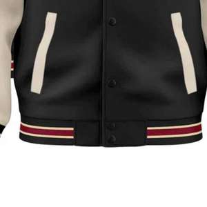 Chaquetas Letterman Personalizadas de Primera Calidad al por Mayor, Chaqueta Universitaria de Béisbol Ajustada para Hombre - Product Image 4